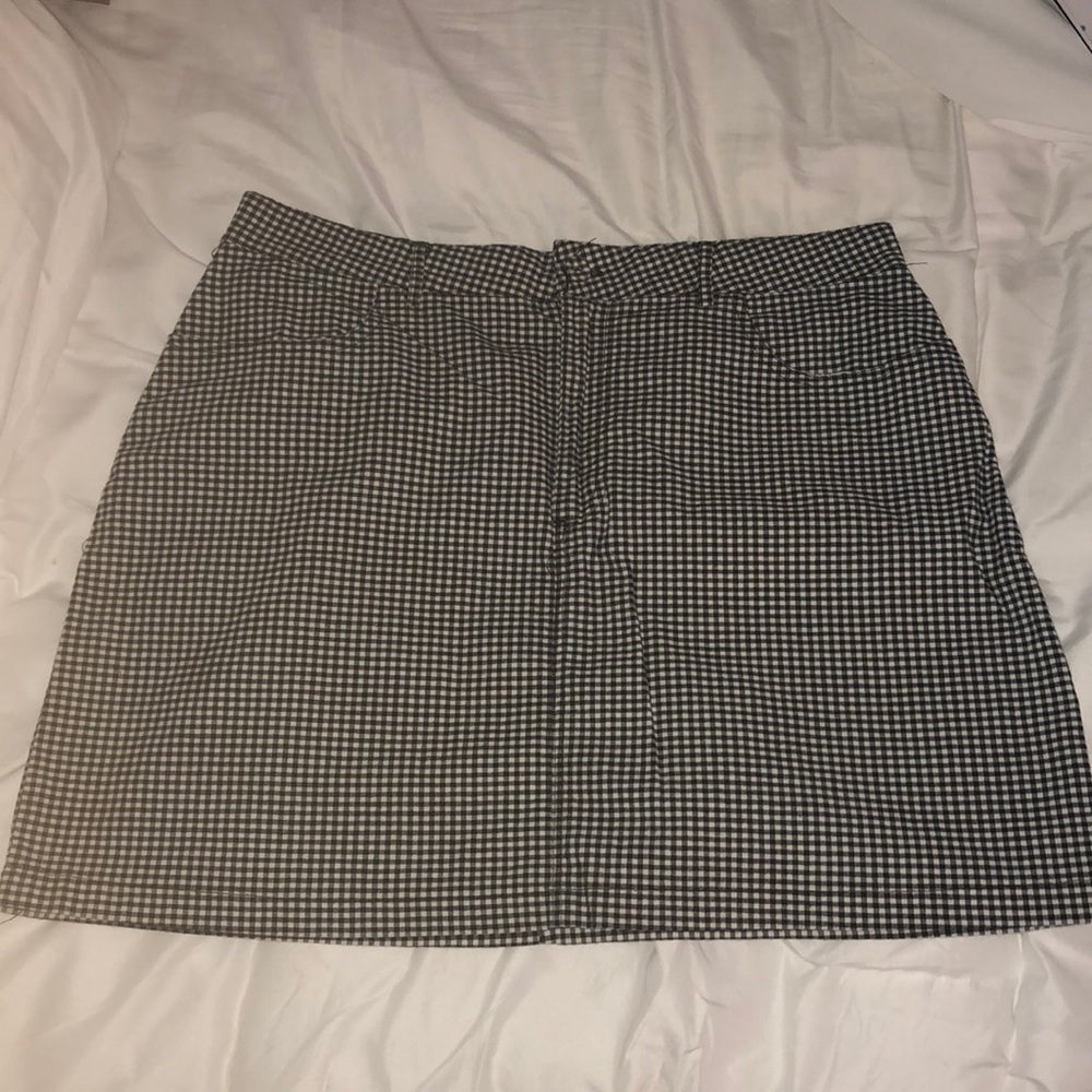 Gingham Mini Skirt